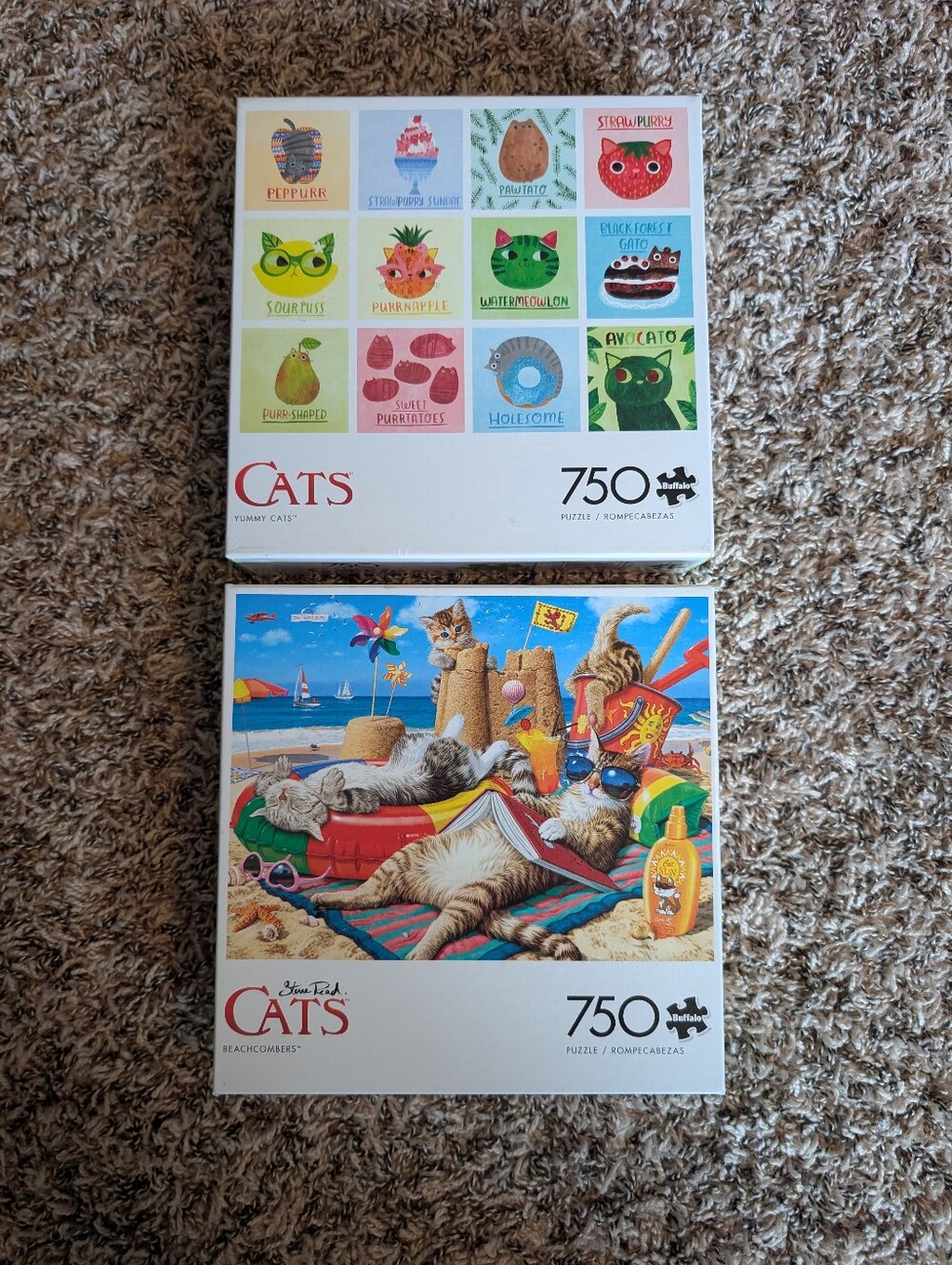 Buffalo Games Cats Puzzles (2) 750 Pieces